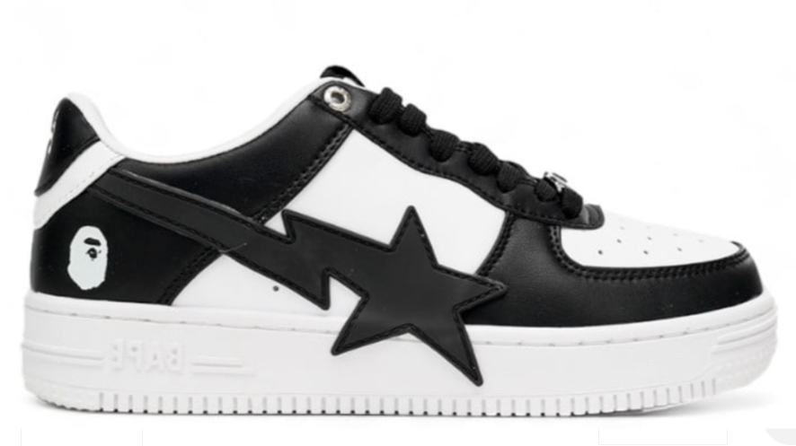 BAPE 'WHITE&BLACK STAR'